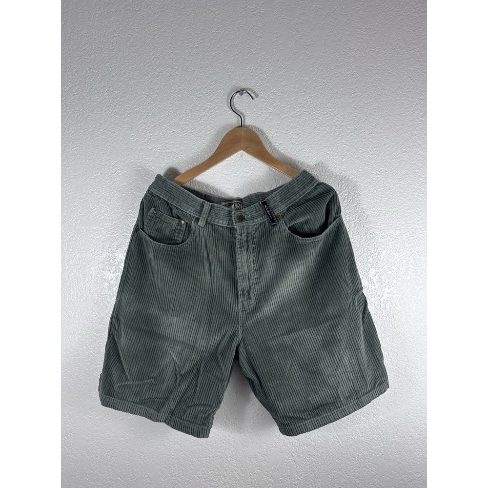 Rusty Jeans Corduroy Shorts Men's Size 32 Green Vintage Skater Surf Y2K